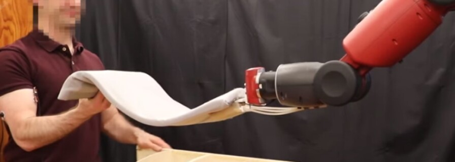 A man and a robot work together: what does it look like?