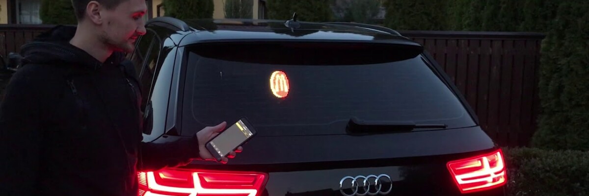 Like stickers in the back window of your car? This device will make them a thing of the past!