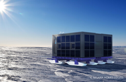 Японцы разработали прототип мобильной антарктической базы