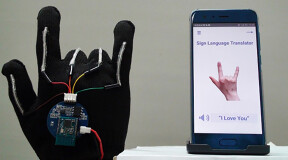 Bioengineers have developed a glove which converts sign language into speech