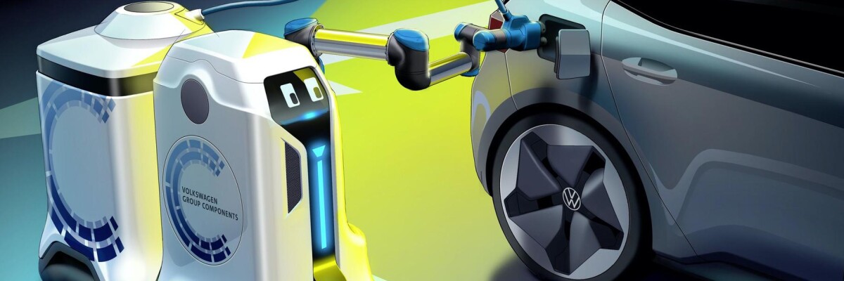 Volkswagen представил автономную зарядку для электромобилей