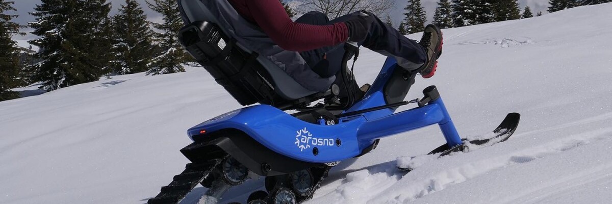 French inventors have developed an electric snow bike