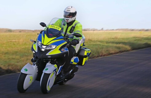 British police officers are soon to ride three-wheeled scooters