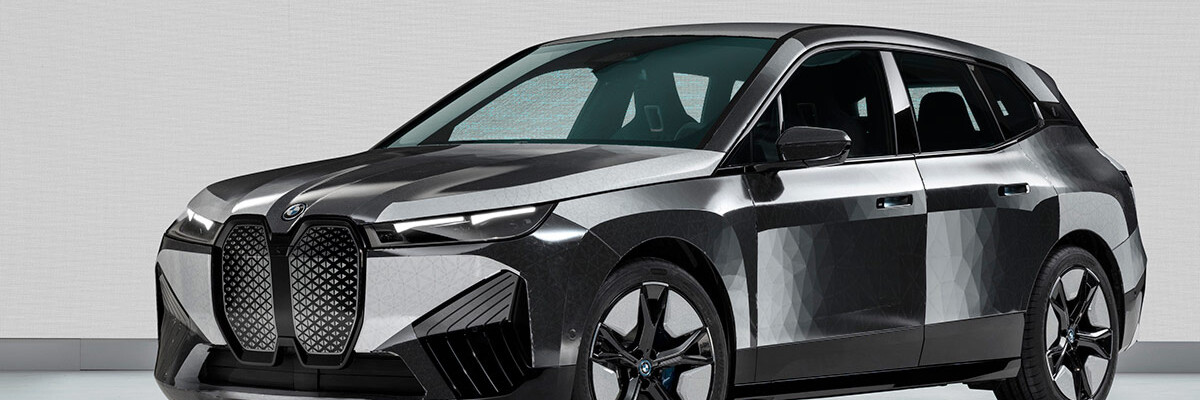 An E-ink coating enables a car to change colour on demand