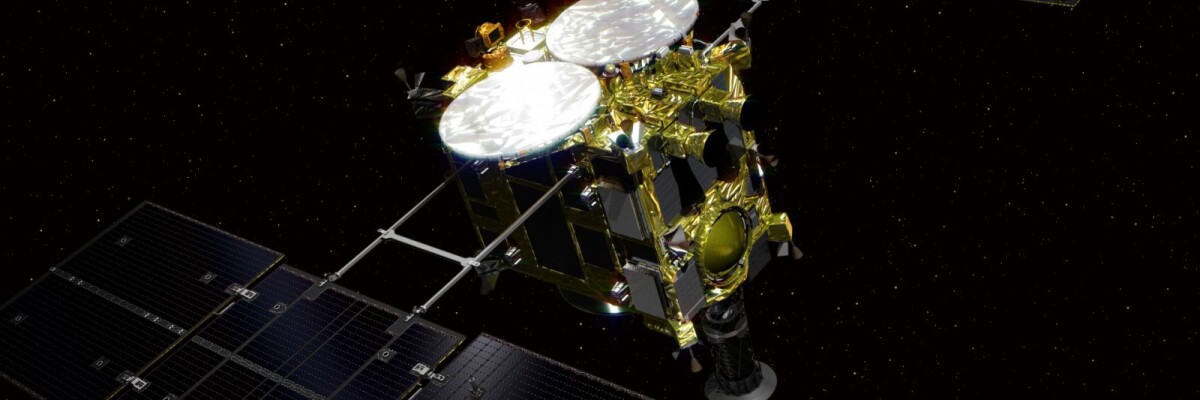 Hayabusa 2 collects sample from the surface of Ryugu