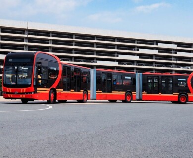 World’s Largest and Most Spacious Electric Bus Presented in China