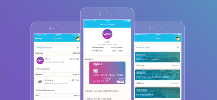 Varo Money has attracted $45 million for a mobile banking service without commissions