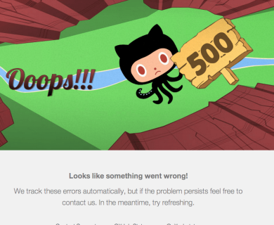 Сбой в работе GitHub