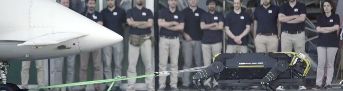Meet HyQReal: a tow robot that can move a 3 tonne plane