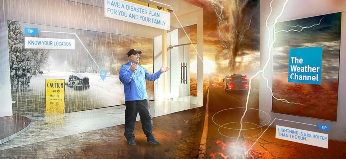 Viewers Scared by Weather Forecast with AR Elements