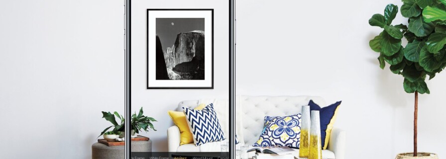 AR-application Art.com helps to choose a picture for the interior