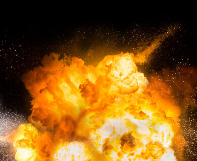 What does artillery fire look like from the epicentre?