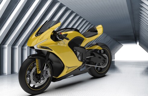 Motorcycle with 5G and collaborative learning from a Canadian company