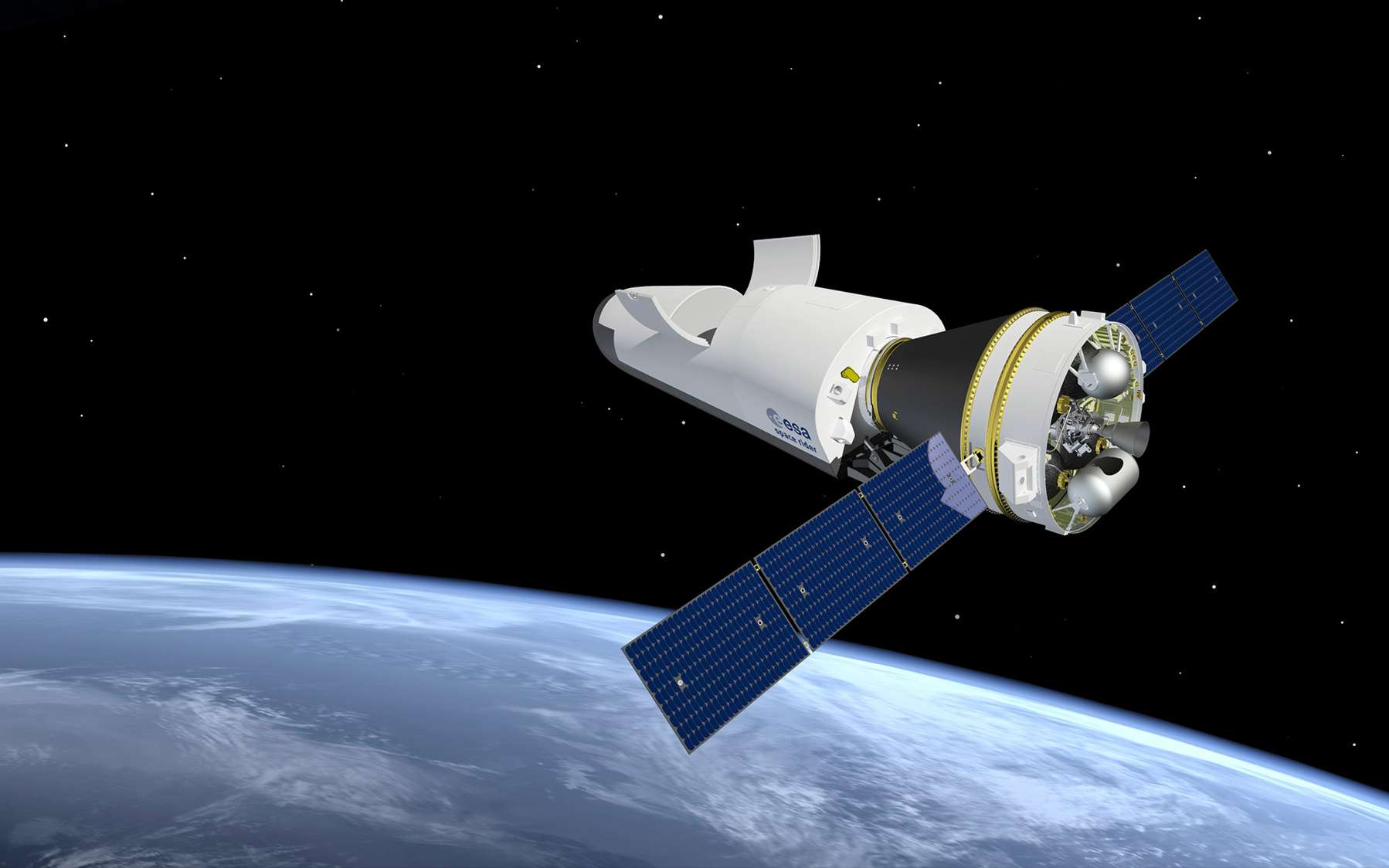 Reusable Space Rider Shuttle Hitecher