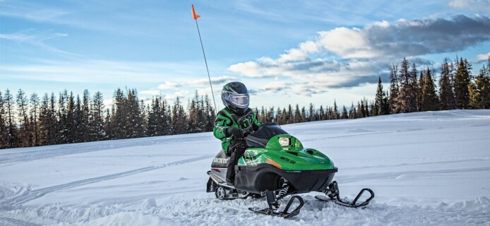Transforming snowmobile for children will also appeal to adults