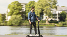 Audi merges electric scooter and skateboard