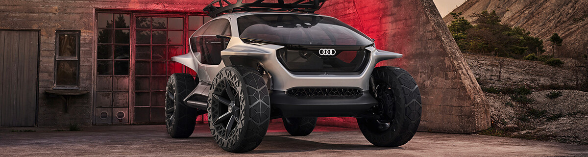 Audi concept car with drones instead of headlights