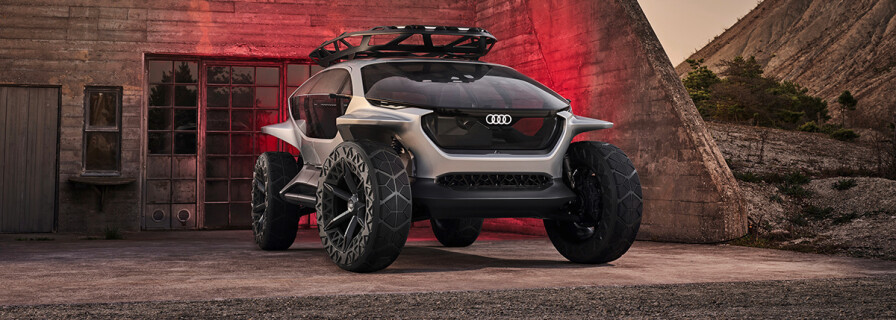 Audi concept car with drones instead of headlights