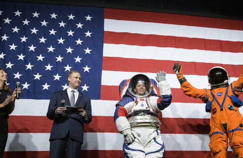 NASA unveils new spacesuits for missions to the Moon and to Mars
