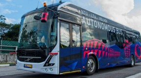 Volvo испытала прототип беспилотного автобуса в реальных условиях