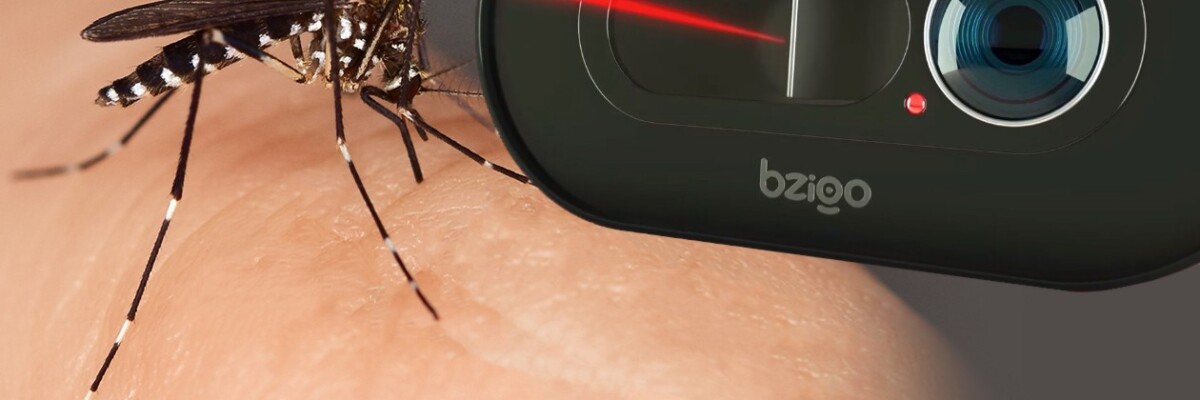 Go mosquito hunting with a Bzigo laser detector 