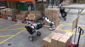 Boston Dynamics and OTTO Motors have teamed up to create an authentic 21st Century warehouse. 
