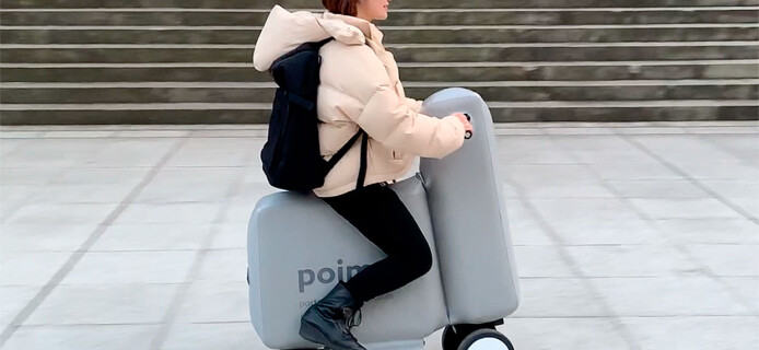 Japanese scientists create an inflatable motorcycle