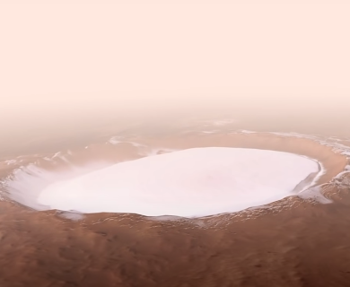ESA shows the most beautiful crater on Mars
