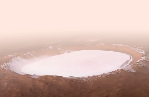ESA shows the most beautiful crater on Mars