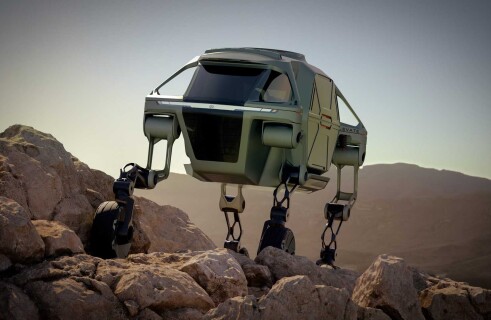 Hyundai develops a walking transformer car