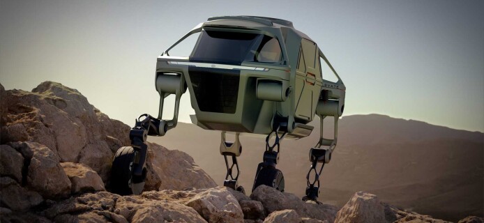 Hyundai develops a walking transformer car