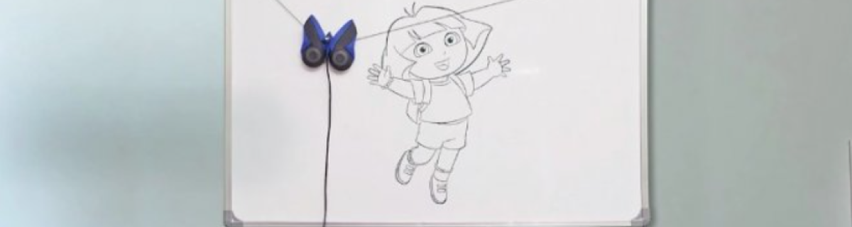 DrawBo the wall-mounted robot teaches your child how to draw