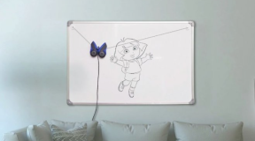 DrawBo the wall-mounted robot teaches your child how to draw