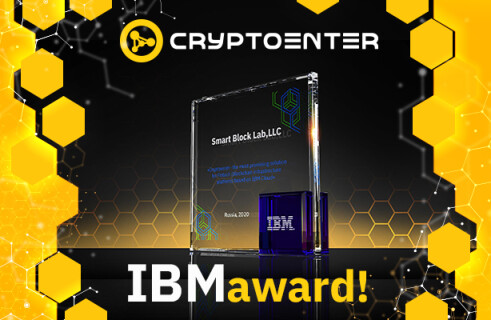 IBM has awarded Cryptoenter DeFi solution as ‘Most Promising Fintech Solution Using IBM Clould Services‘