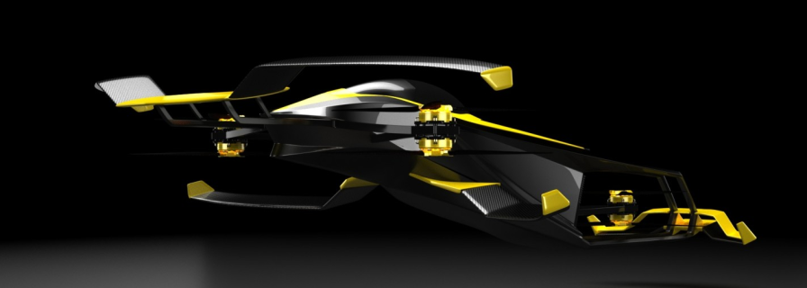 A hydrogen-powered Carcopter is being developed for racing in France