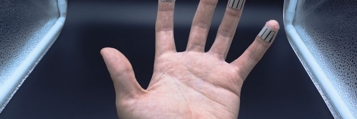 Scientists have created an energy-storing patch that can be charged by a person's fingertip