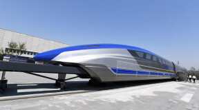 A state-of-the-art magnetic levitation train has been developed in China