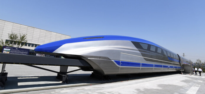 В Китае создали ультрасовременный поезд на магнитной подвеске