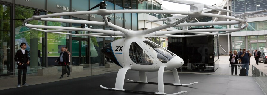 Fully electric air taxi Volocopter 2X completes its first manned flight