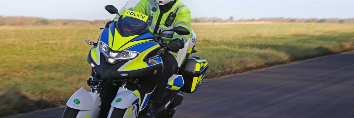 British police officers are soon to ride three-wheeled scooters