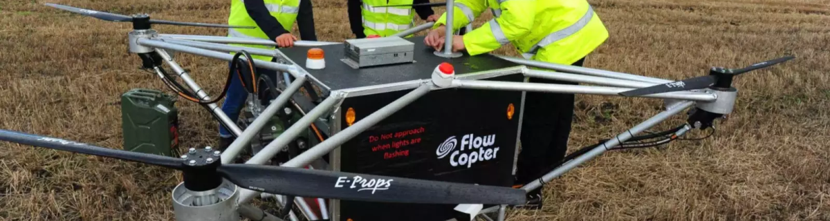 Дрон шотландской компании Flowcopter перевозит грузы до 100 кг